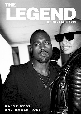 Kanye West & Amber Rose by Michel Haddi